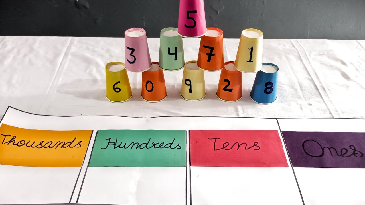 Fun Place Value Cup Stack Activity for Class 3 | Hands-On Math Learning