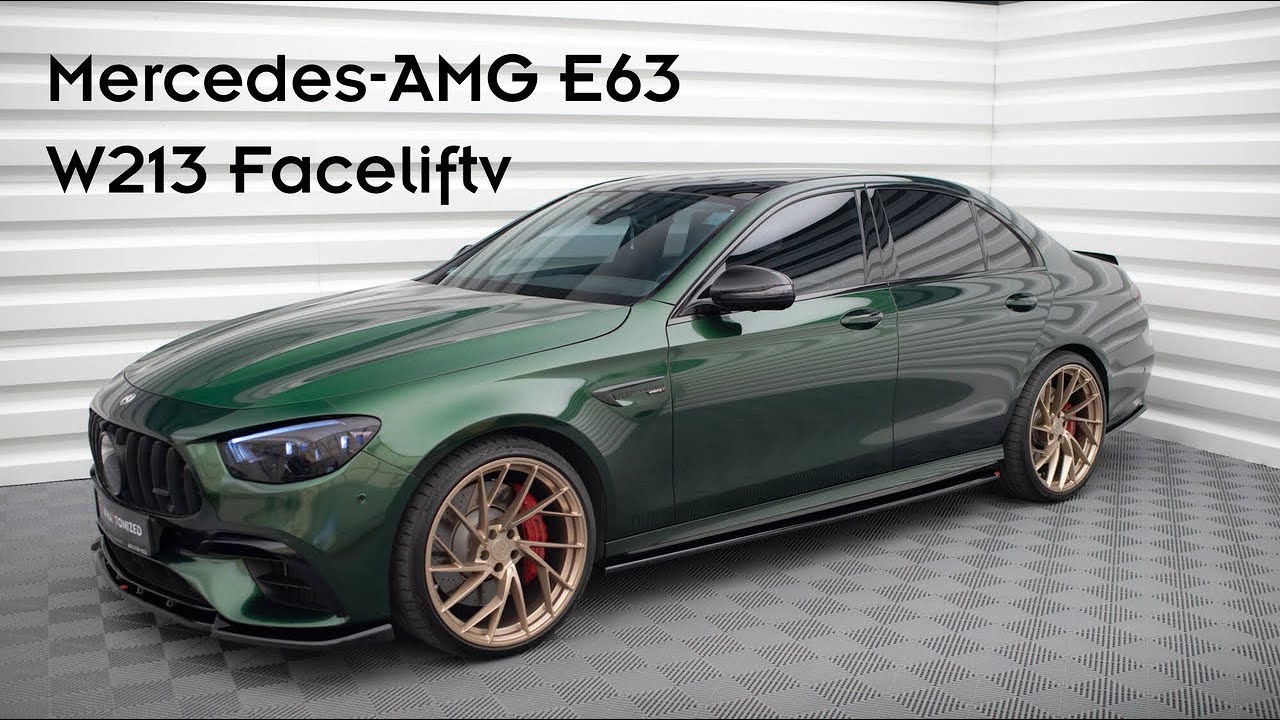 Mercedes-AMG E63 W213 Facelift (2021 - 2023) | Maxton Design Splitter Set | Presentation #218
