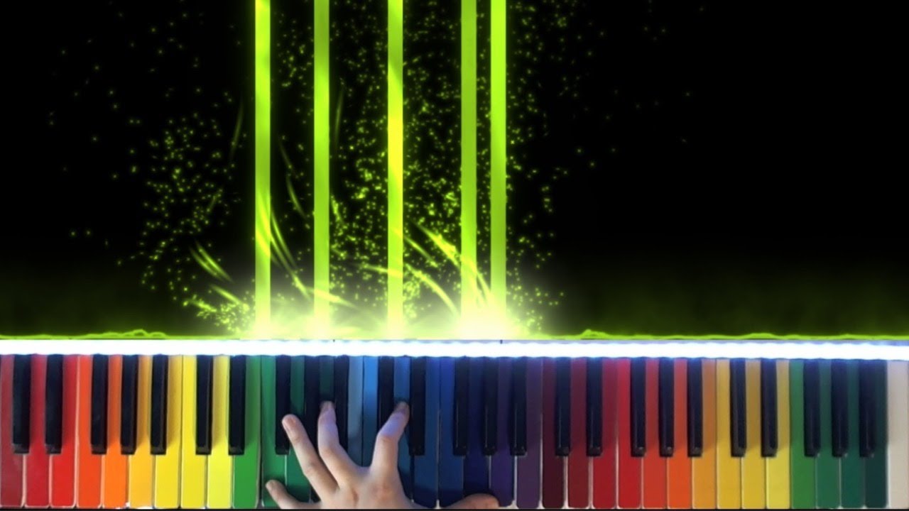 [Eng/Rus] Testing my new piano with lights on youtube | Тестирую новое пианино с волшебством :)