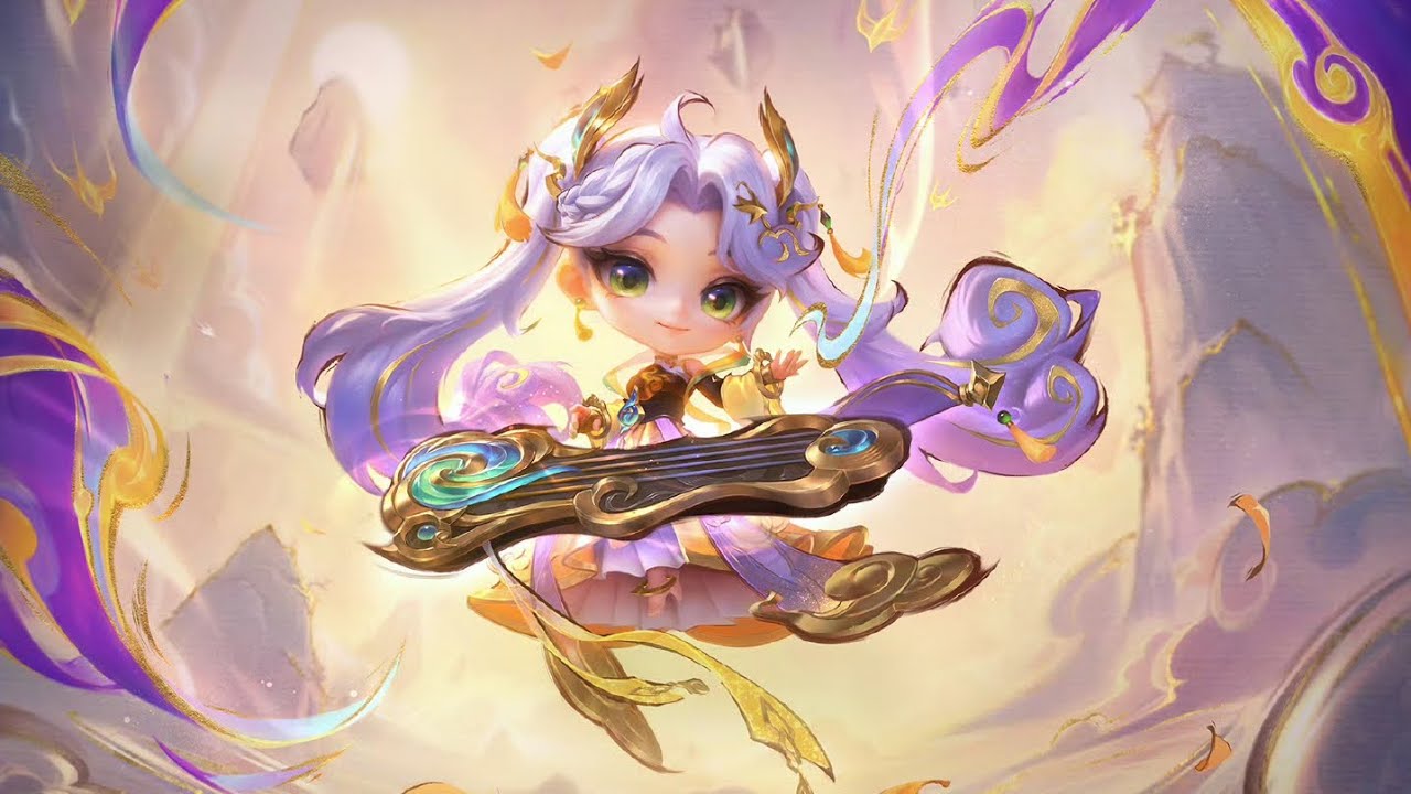 Sona Ink Painting Chibi - TFT: Golden Spatula
