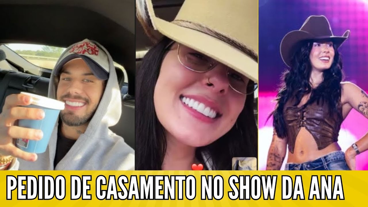 01/12/2025 - ZÉ FELIPE FAZ SHOW EM PORTUGAL, ANA CASTELA MOSTRA PEDIDO DE CASAMENTO