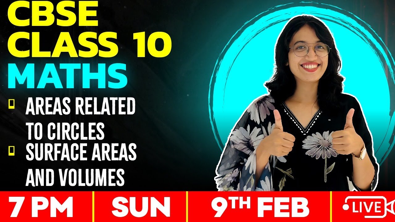CBSE Class10 Maths | Areas Related To Circles | Surface Area And Volumes | Exam Winner