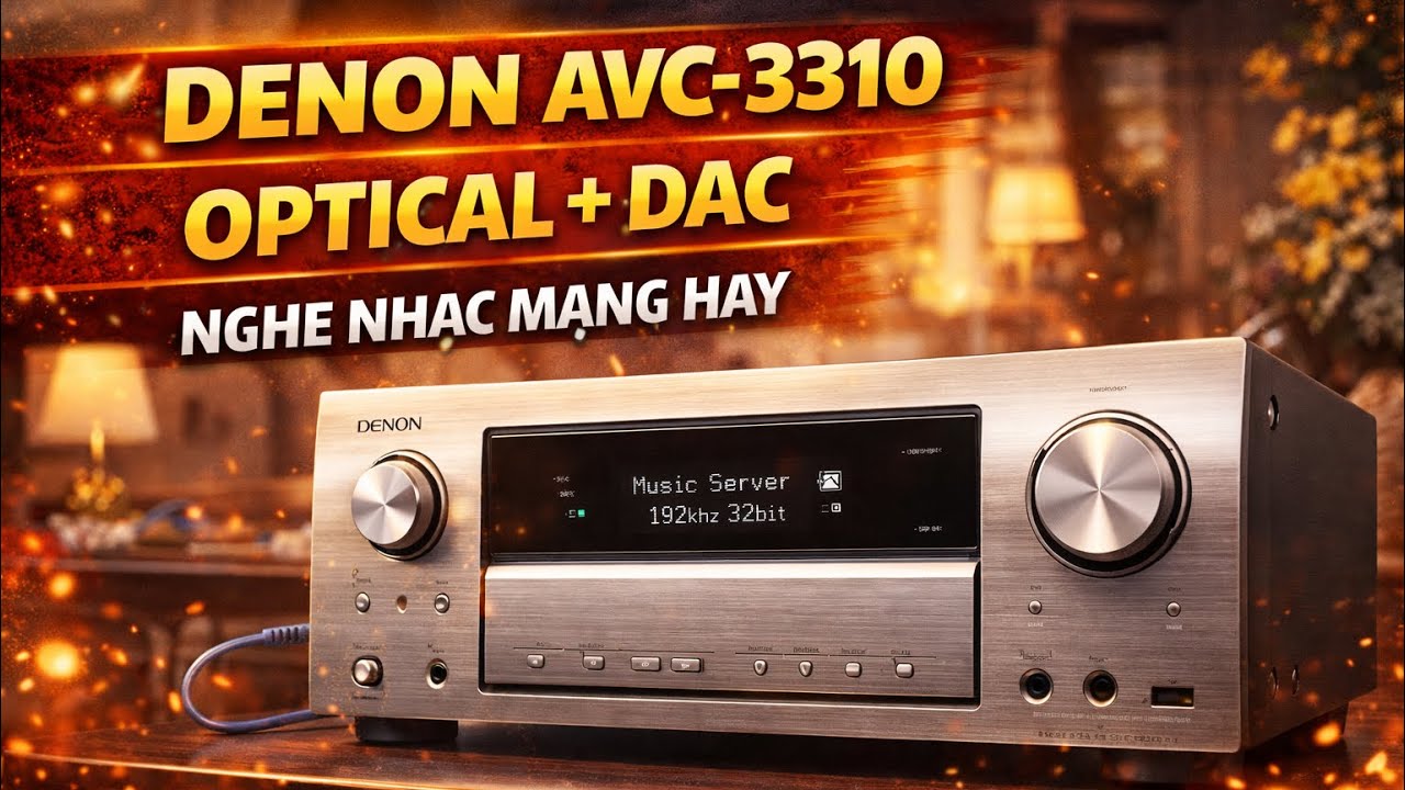 🔊 Denon AVC-3310 | Làm DAC Nghe Nhạc Mạng Rất Hay – Máy Đẹp Xuất Sắc