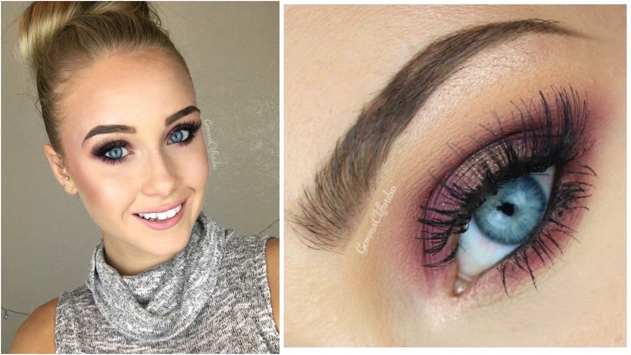 Drugstore Only Products ♡ Purple Smokey Eye Makeup Tutorial