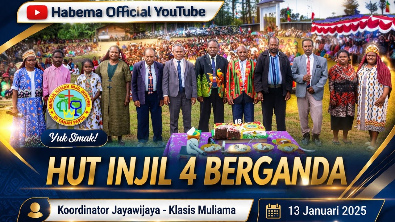 IBADAH GABUNGAN 146 JEMAAT 13 KLASIS | HUT INJIL 4 BERGANDA 86 Thn