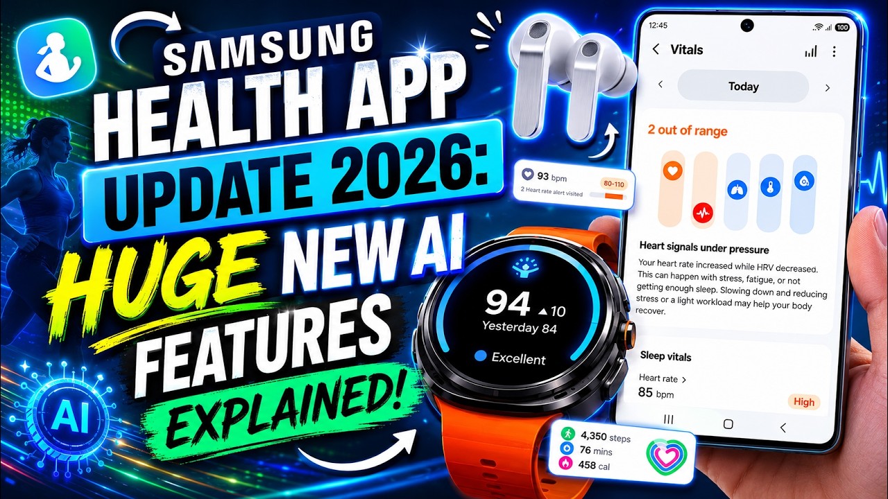 Samsung Health App Update 2026: HUGE New AI Features Explained!