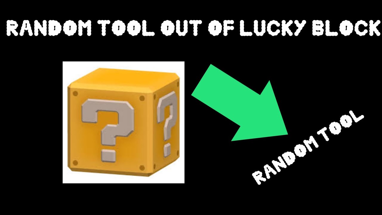 How to make Random tool come out from a lucky block l Studio lite tutorial 
