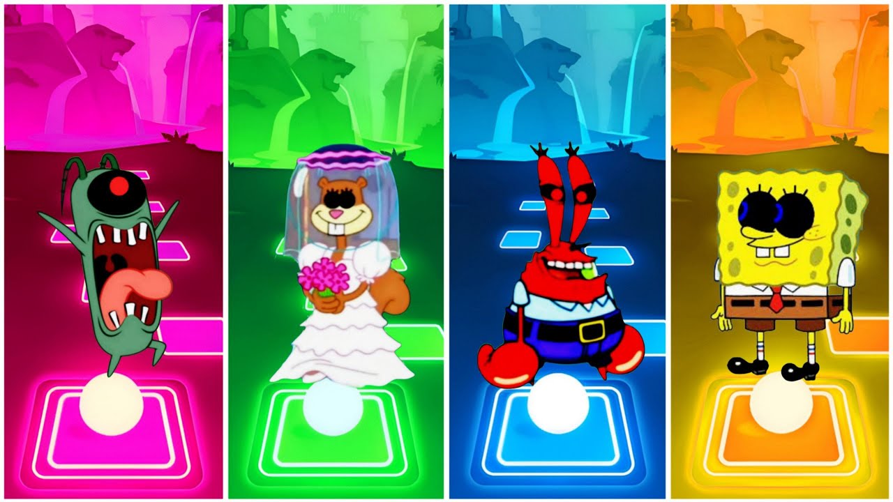 Plankton Exe 🆚 Sandy Cheeks Exe 🆚 Mr Krabs Exe 🆚 Spongebob Exe 🎶 Tiles Hop EDM Rush