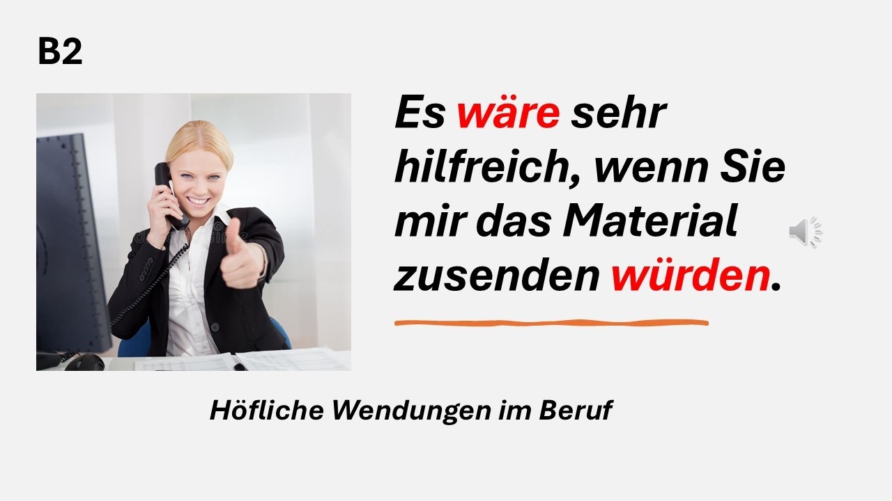 Höfliche Wendungen im Beruf