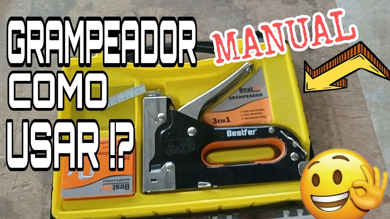 COMO UTILIZAR O GRAMPEADOR MANUAL, DE FORMA SIMPLES E PRÁTICO #ferramentas #artesanato #diy 