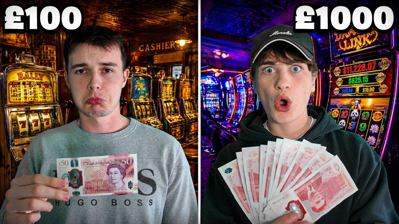 &pound;100 vs &pound;1000 Casino Challenge!