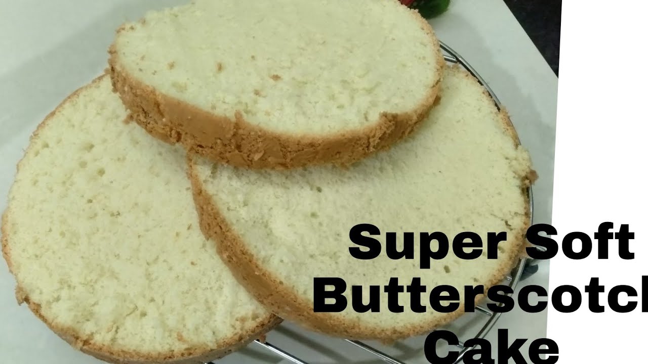 Super Soft Butterscotch Sponge Recipe| Butterscotch Cake Recipe| shara