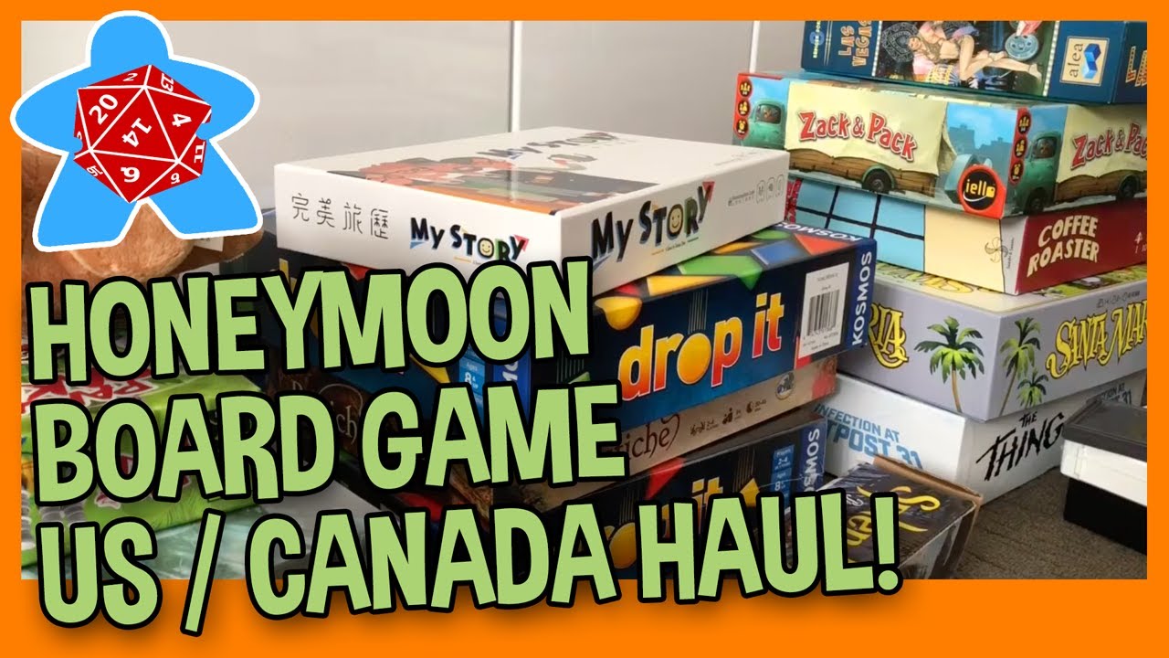 POST HONEYMOON US / CANADA GAME HAUL - I Bought a Few Board Games