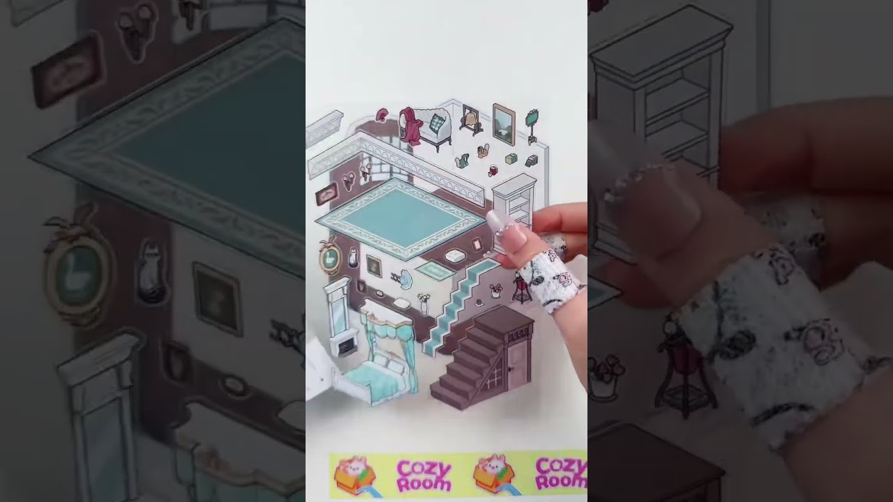 [ASMR] DIY Cute 3D Sticker Scene Collection | Extra Long Relaxing Playtime ✨🐾📖