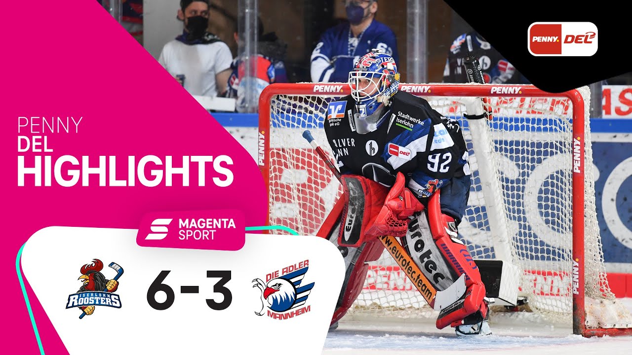 Iserlohn Roosters - Adler Mannheim | Highlights PENNY DEL 21/22