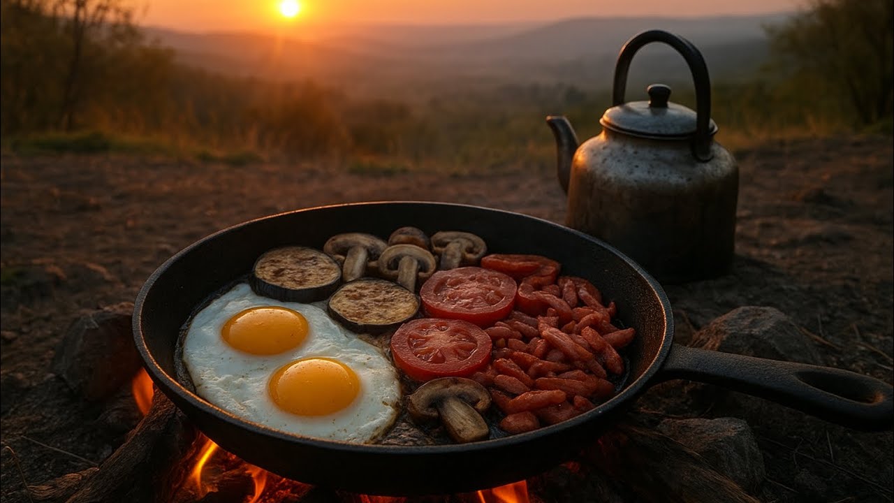 Rustic Breakfast with the Taste of Nature and Fire&rdquo;