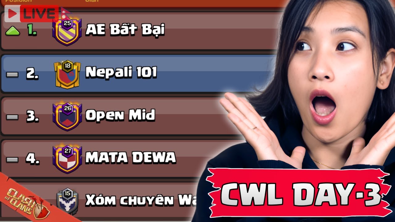 Clash of Clans LIVE | CWL Day 3 War Attacks | With AlyyOn