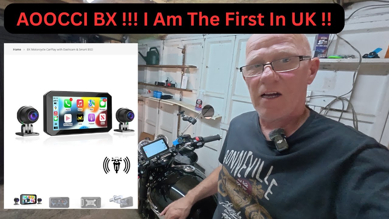 AOOCCI BX Apple Android BX Motorcycle CarPlay with Dashcam & Smart BSD Comes To UK