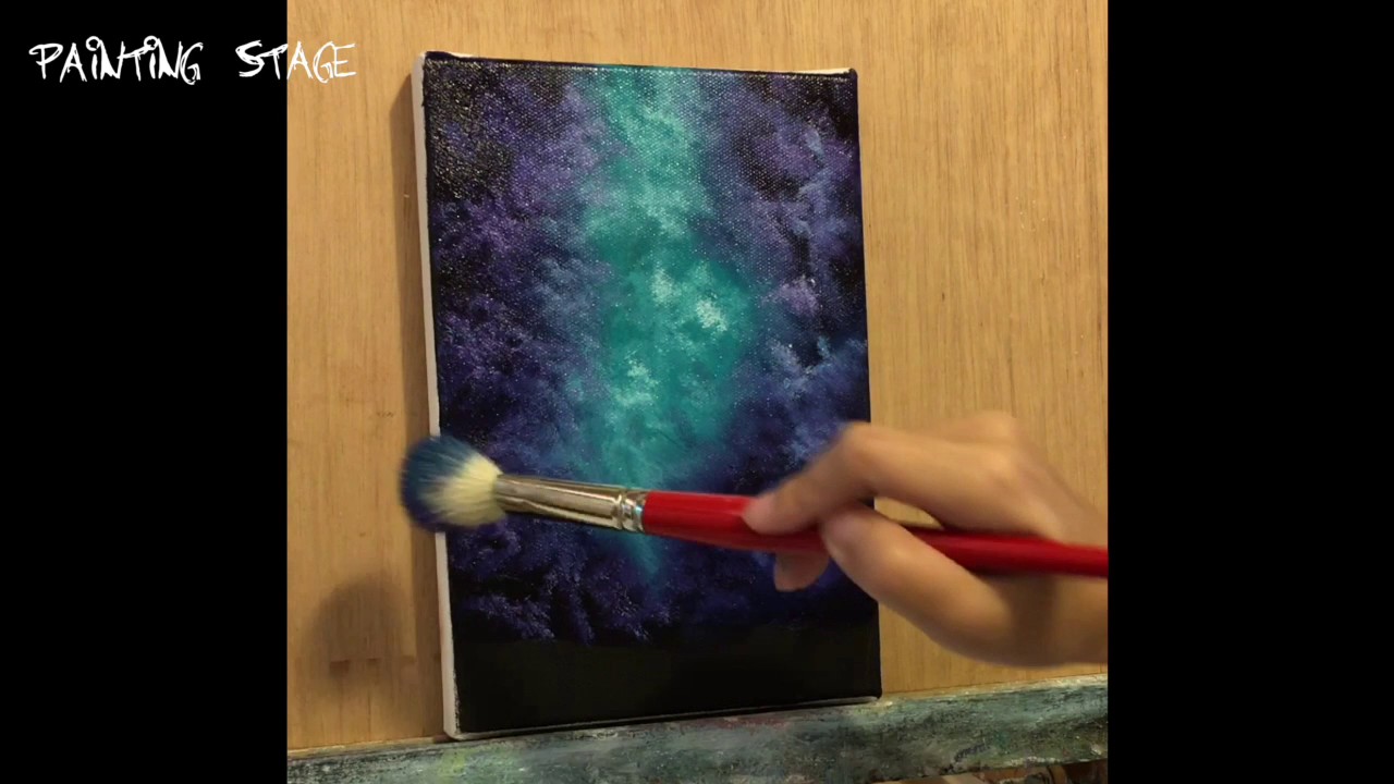 Painting Stage油畫教學-How to Paint the Night Forest