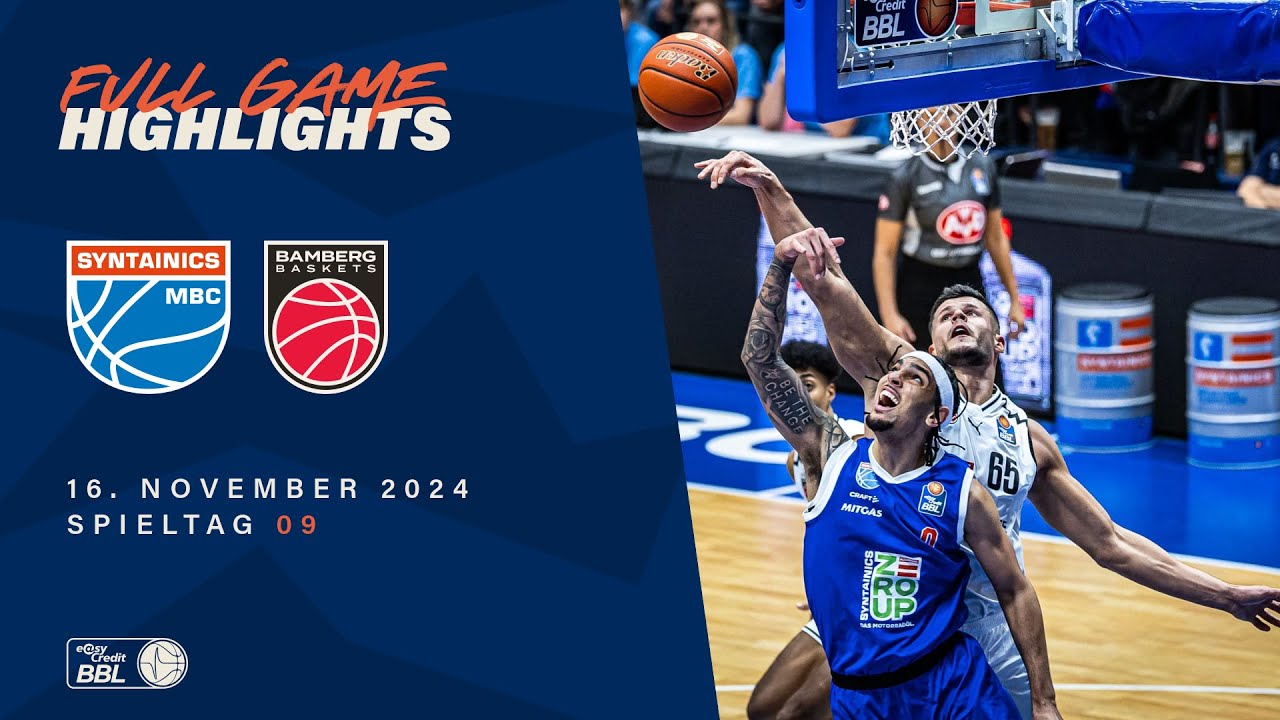 SYNTAINICS MBC vs. Bamberg Baskets - Full Game Highlights - Spieltag 9, 2024/25