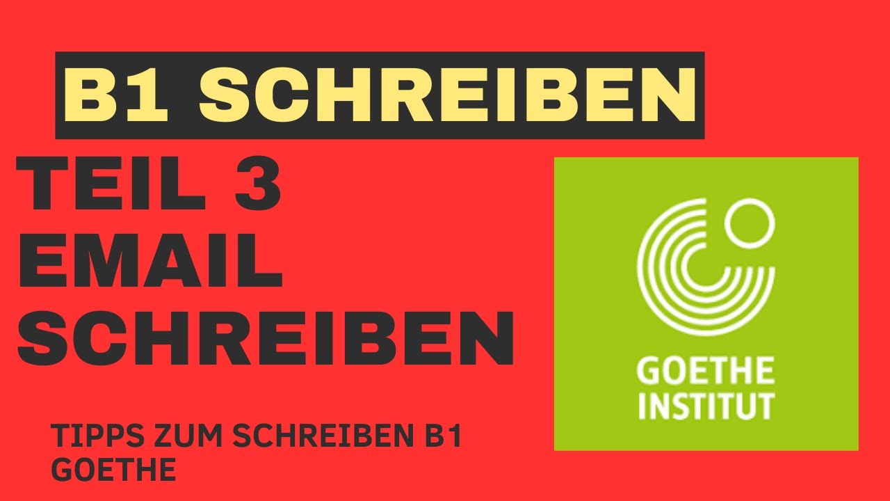 Enail schreiben B1 