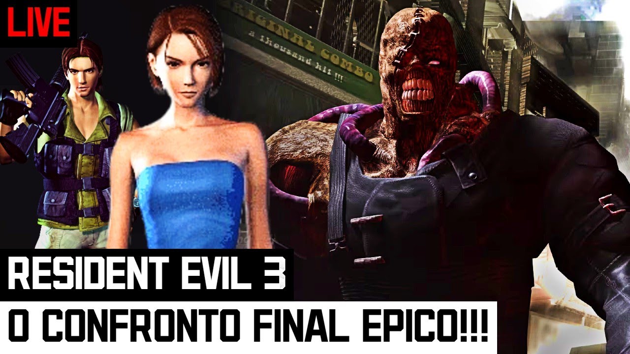 ADEUS, NEMESIS! ADEUS, RACCOON CITY! | Zerando Resident Evil 3: Nemesis — Primeira vez AO VIVO