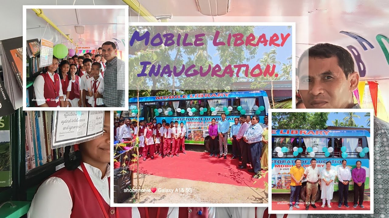 Inauguration of Mobile Library 📚 (Directorate Of Education) At Mus Village CarNicobar Island 🏝 