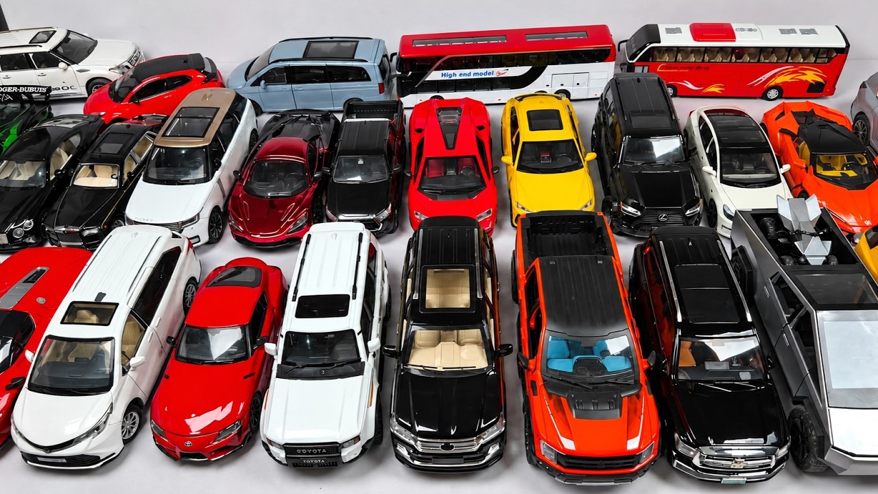 Diecast Car Collection! Toyota, Tesla, Lexus, Lamborghini, Mercedes-Benz Mayback & More!