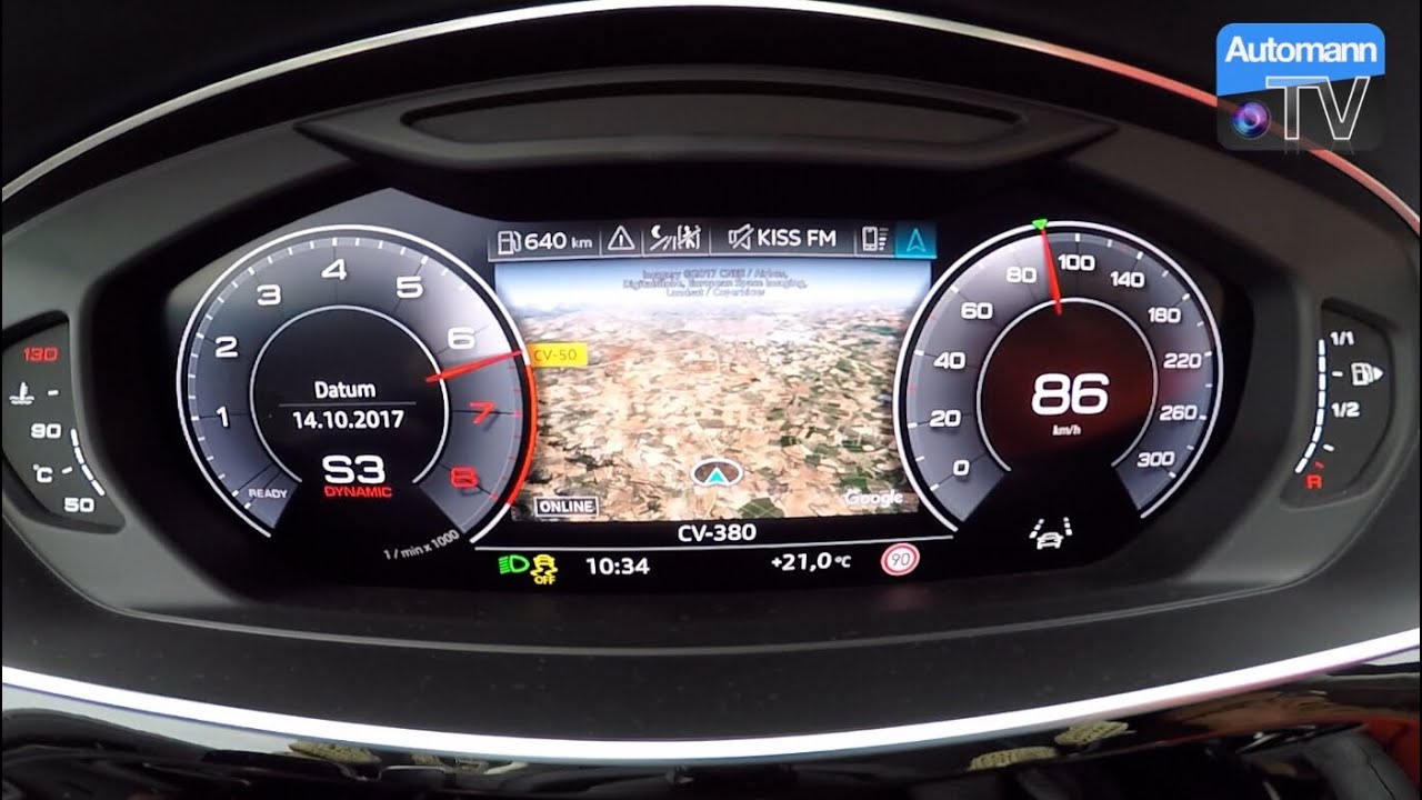 2018 Audi A8 55 TFSI - 0-100 km/h acceleration (60FPS)