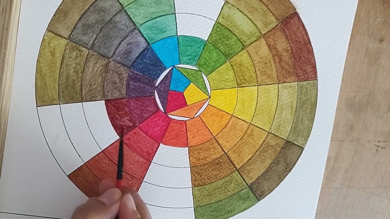 Cómo crear los colores quebrados con acuarelas parte 5. 