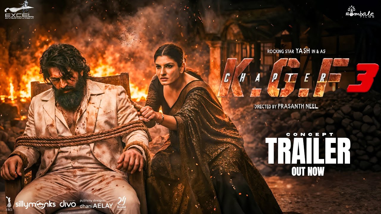 KGF Chapter 3 : Concept Trailer | Rocking Star Yash | Raveena T | NTR | Sanjay D | Prashanth Neel