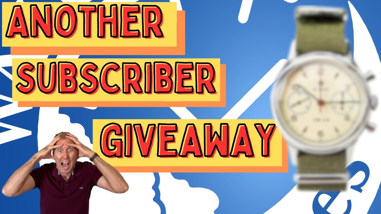 Subscriber Giveaway Win a Free Mechanical Chronograph Watch 