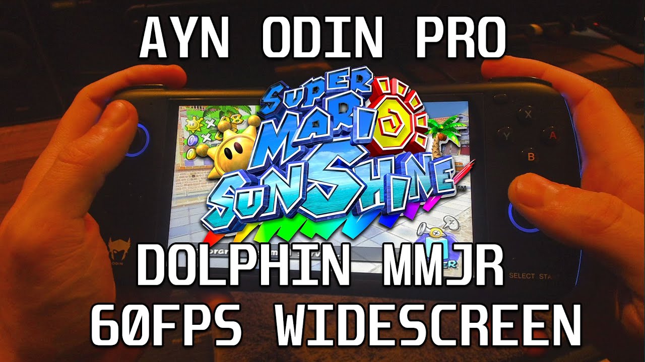 AYN Odin Pro: Super Mario Sunshine - Dolphin MMJR 60 FPS + Widescreen