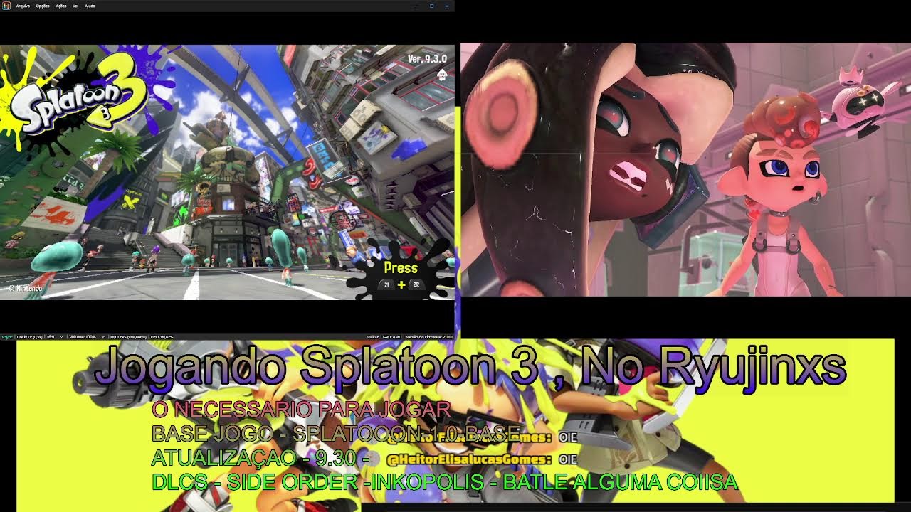 FAZENDO PARTIDAS DE SPLATOON NO RYUJINXS