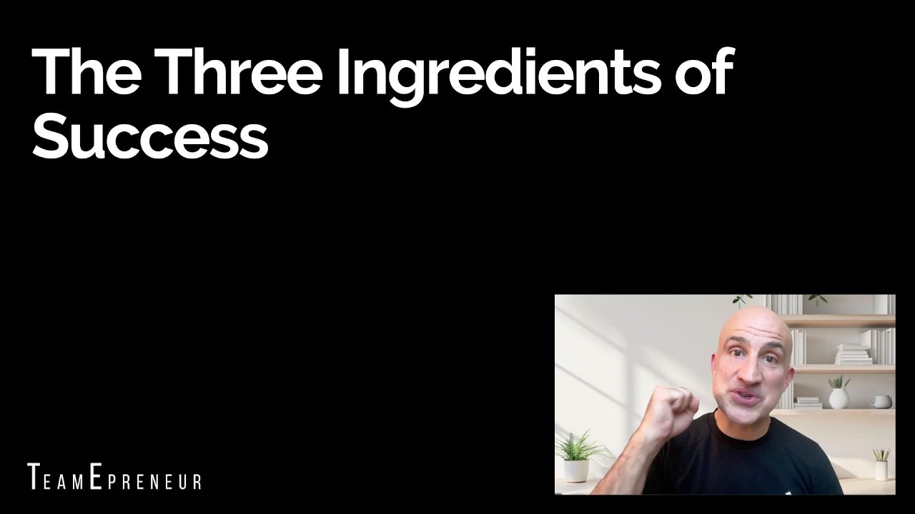 The Three Ingredients of Success - J.P.'s Video Short