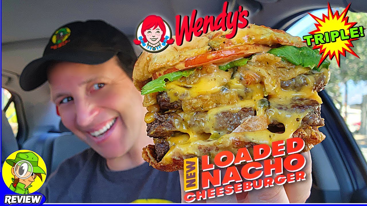 Обзор ТРОЙНОГО ЧИЗБУРГЕРА Wendy's® LOADED NACHO ???? ВОТ Го