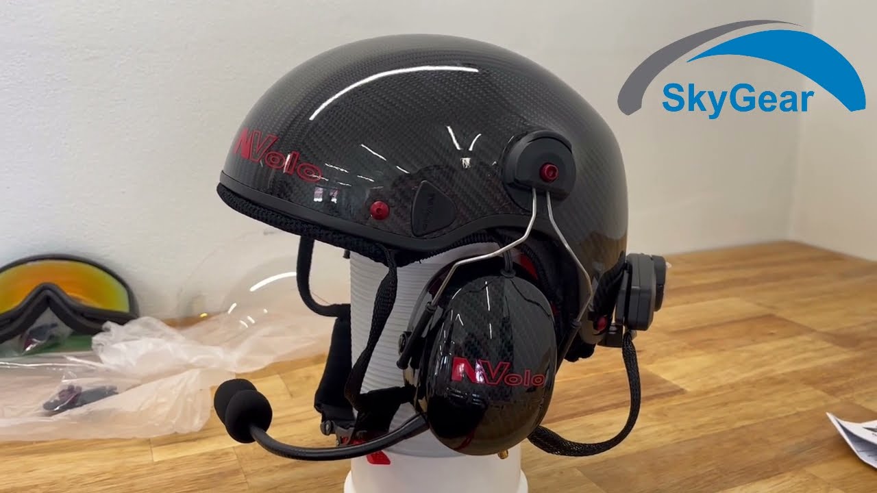 NVolo paramotor helmet - Bluetooth+Sidetone