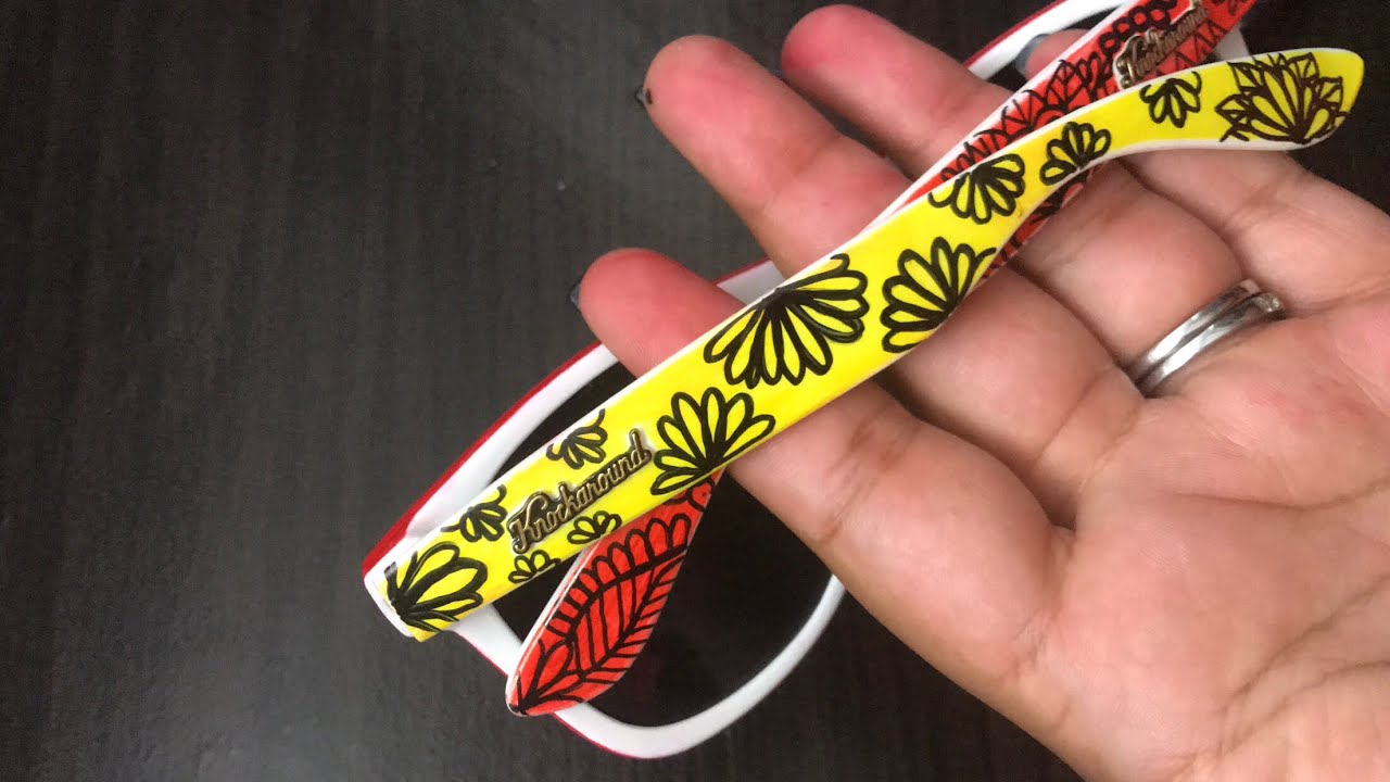 Mandala Sunglasses Knockaround with Sharpies!  | ShantalArt | DIY Mandala Sunglasses with shapies