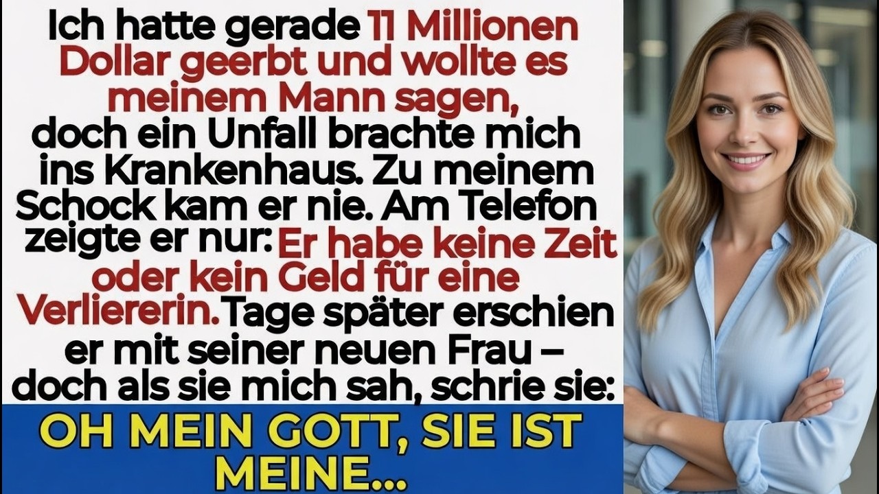 „Ich erbte 11 Mio., überlebte den Crash – als seine neue Frau mich sah, schrie sie…“