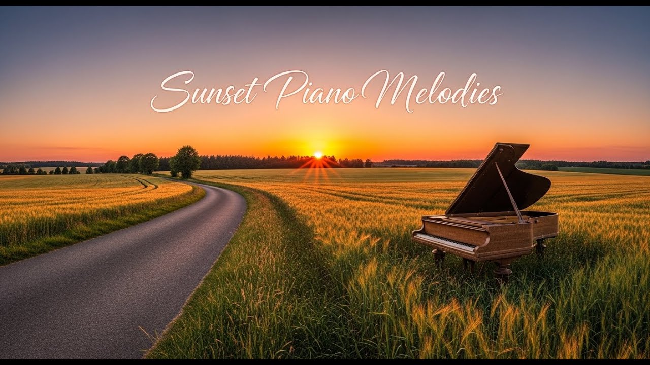 🌧 TOP 50 Cozy Rainy Sunset Piano | Calm Music for Quiet Days