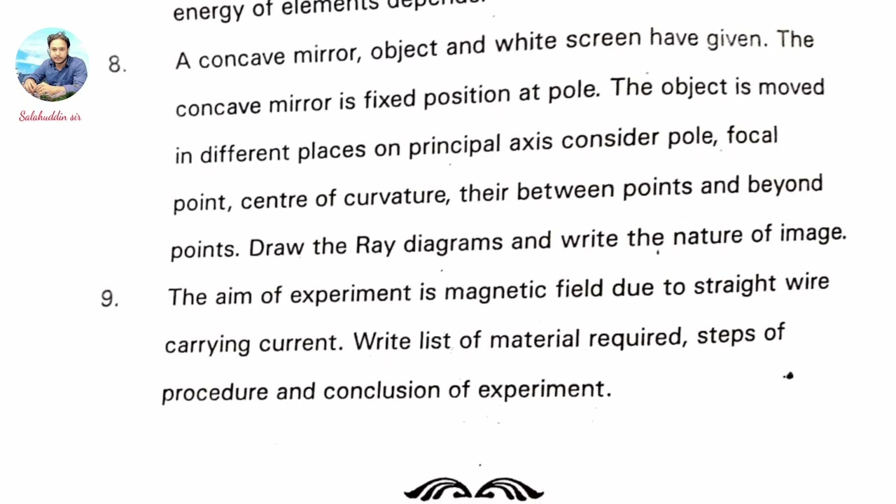 Tsssc physical science prefinal question paper 2022-23 @salahuddin_sir