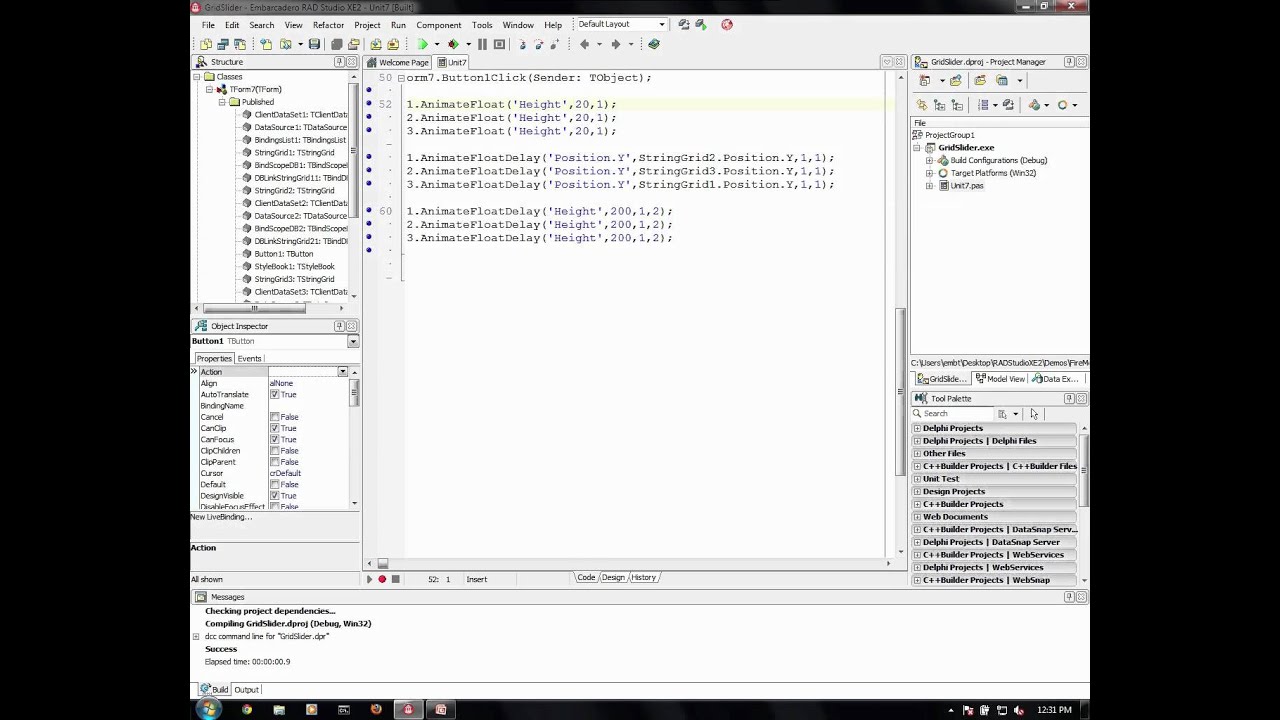 Animating FireMonkey Component Properties at Design Time and Run Time