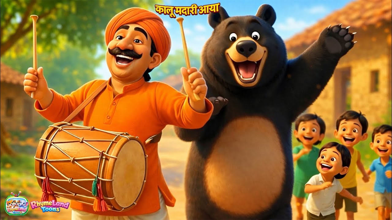 Kaalu Madari Aaya | कालू मदारी आया | Dancing Monkey Rhyme for Kids | Rhymes,nursery rhymes