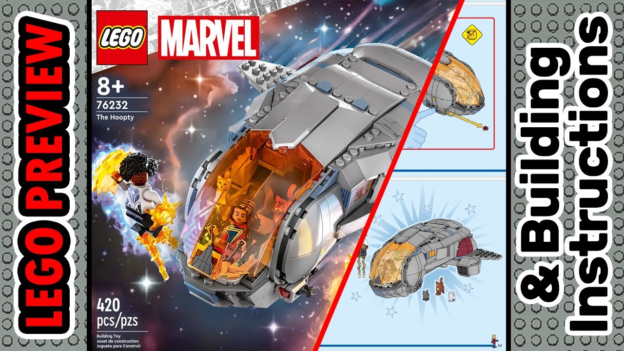PREVIEW: 76232, LEGO MARVEL, The Hoopty​ & Building Instructions! LEGO 2023