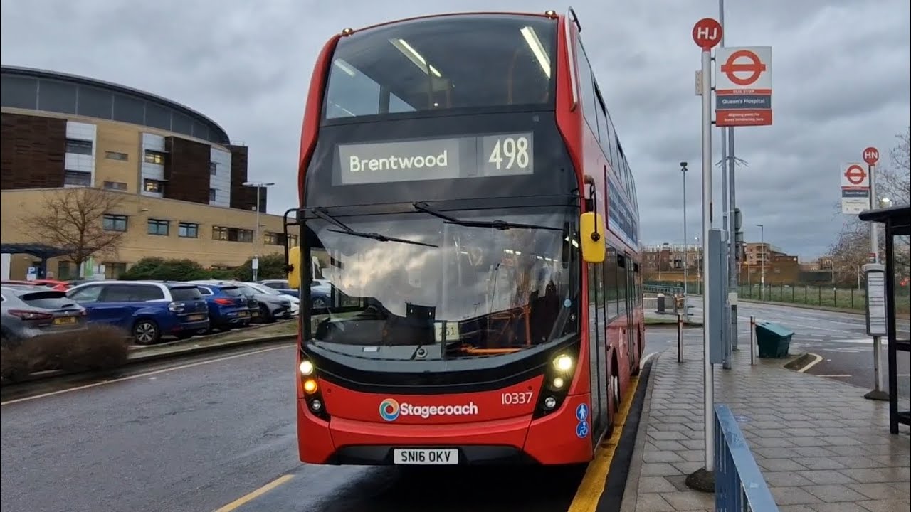 FRV | LONDON BUS 498 BRENTWOOD - ROMFORD QUEENS HOSPITAL 🏥 (SN16OKV) 10337