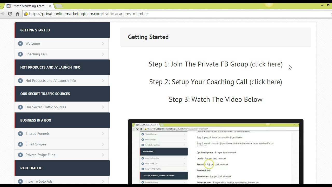 How To Generate Traffic [Private Marketing Traffic Academy]