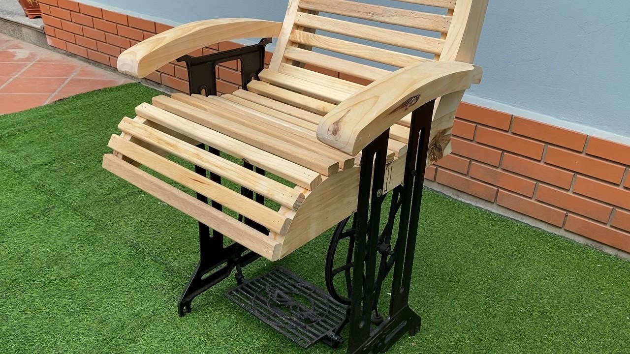 Creative Ways to Repurpose an Old Sewing Machine // How Do I Make A Chair From A Sewing Machine Base