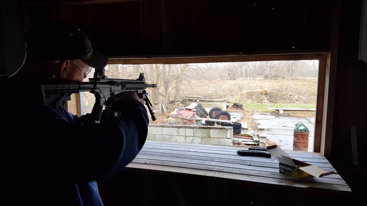 Smith & Wesson M&P AR 15-22 with BMF Activator  (hand crank)