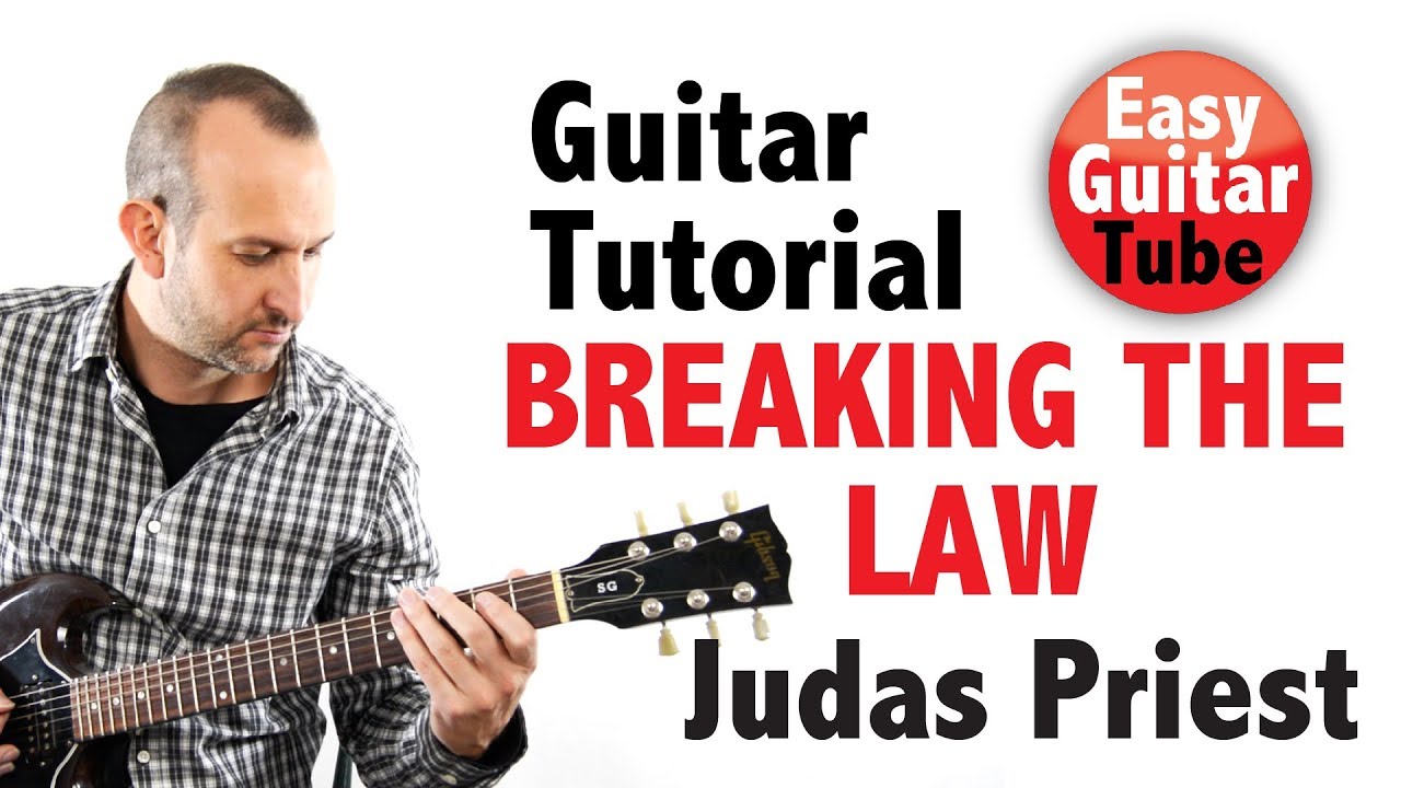 Breaking The Law - Judas Priest (Easy Electric Guitar Lesson/Tutorial with TABS)