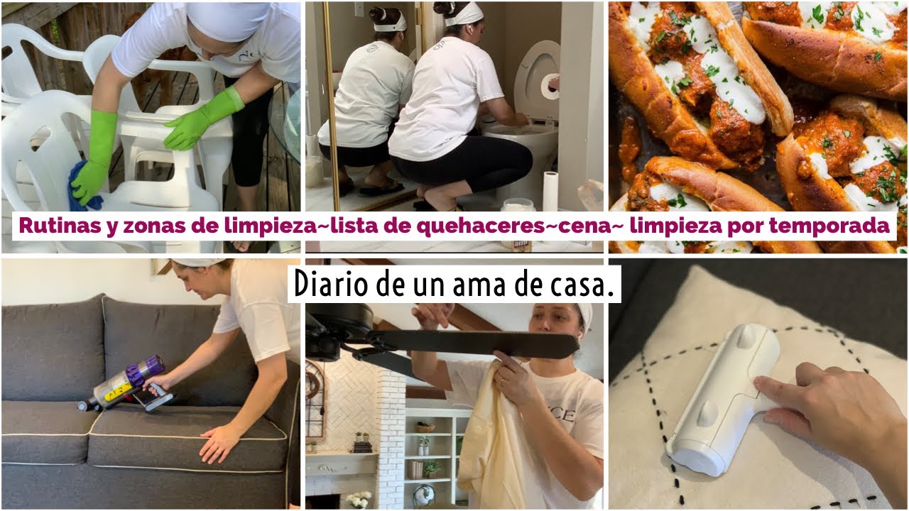 Rutinas y zonas de limpieza~Cocina conmigo~ limpieza de exteriores~lista~Diario de una ama de casa